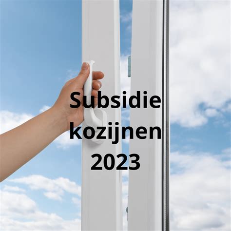 kunststof kozijnen subsidie 2023.